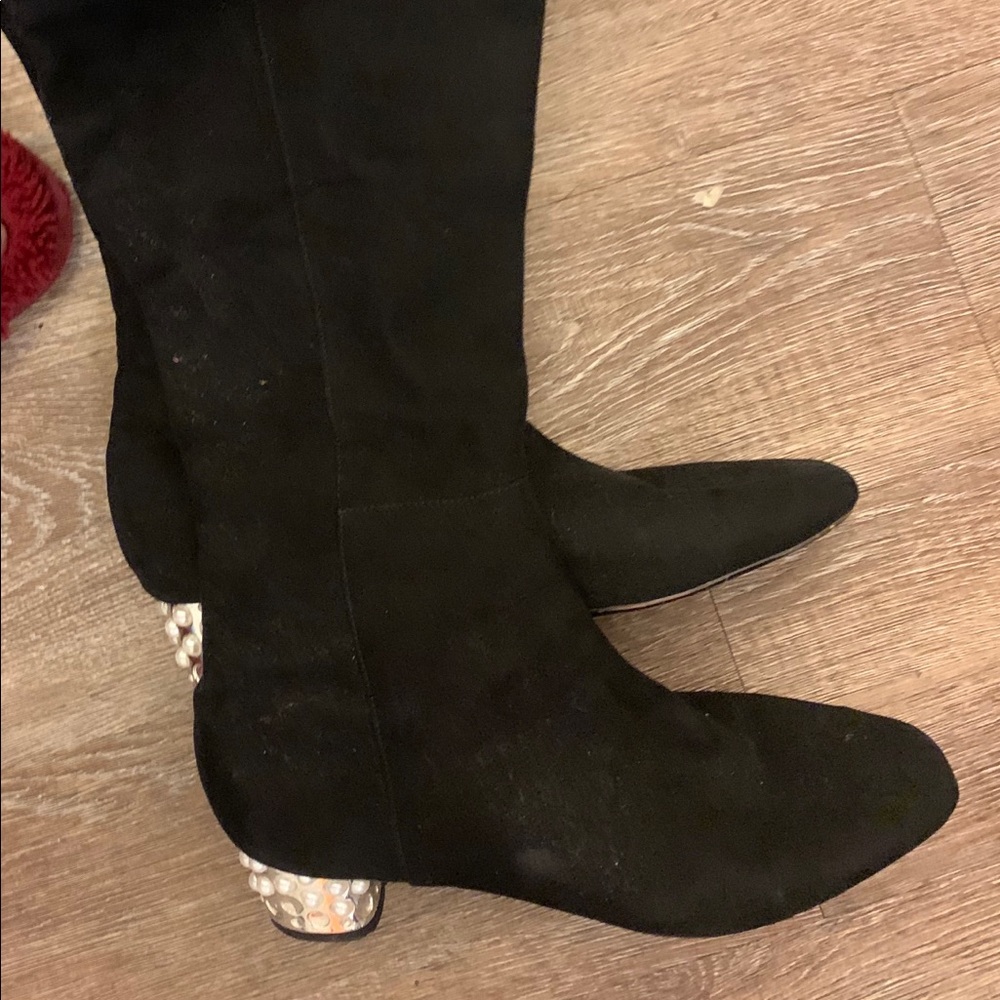Betsy Johnson almost over the knee boots!